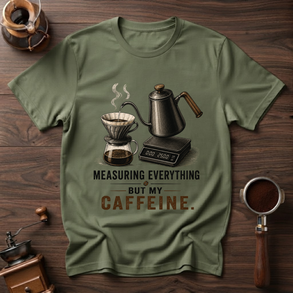 Not Measuring My Caffeine Dyed T-shirt