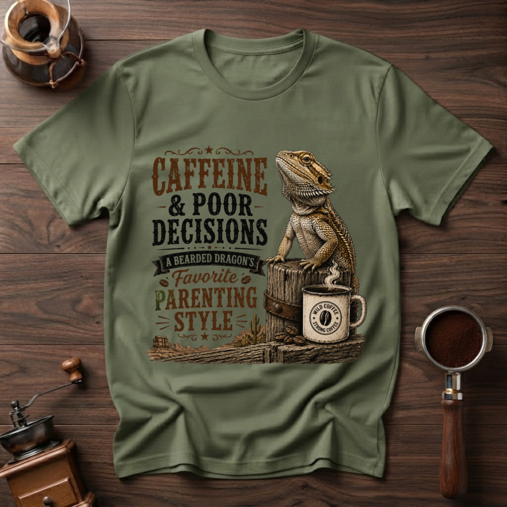 Beardie Parenting Style Dyed T-shirt