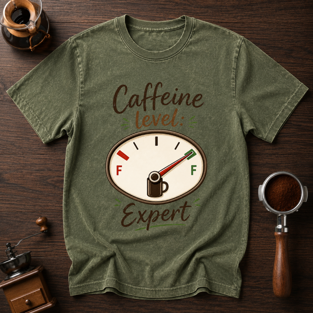 Coffee Level Expert Dyed T-shirt