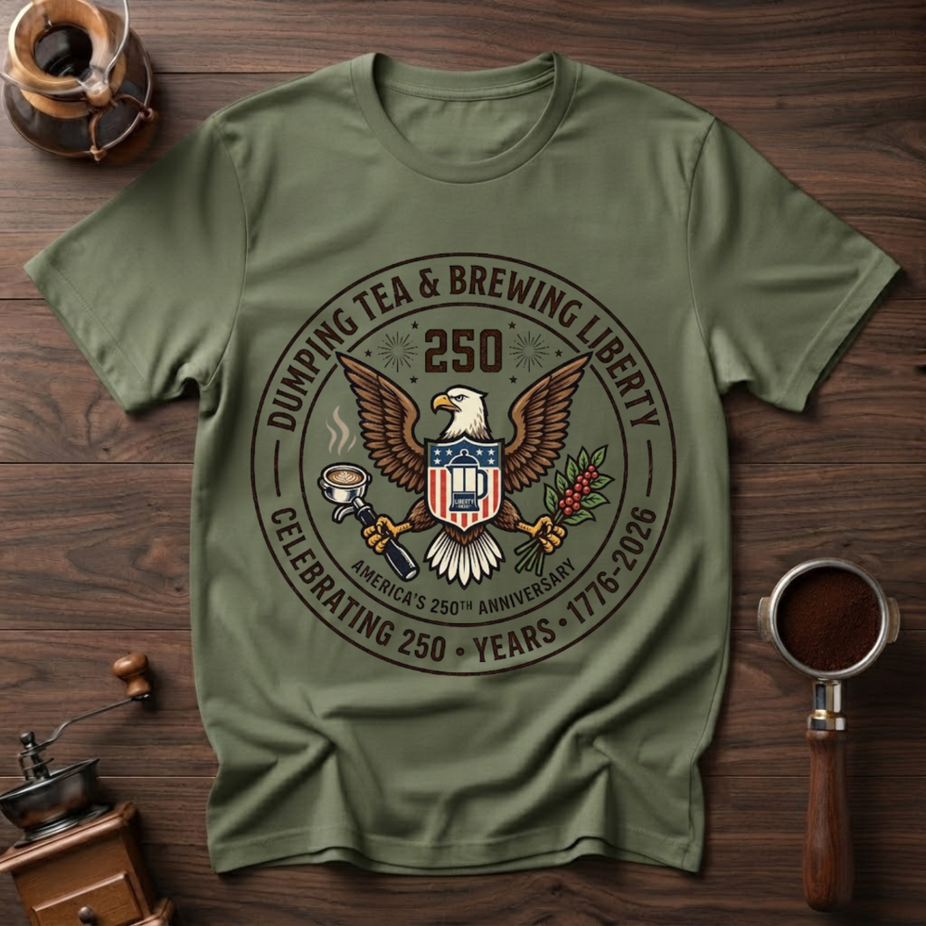Dumping Tea Brewing Liberty Dyed T-shirt
