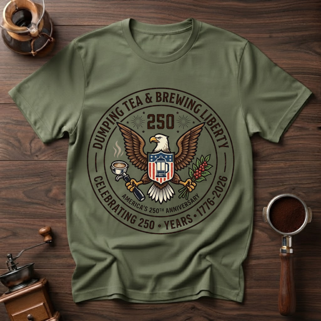 Dumping Tea Brewing Liberty Dyed T-shirt