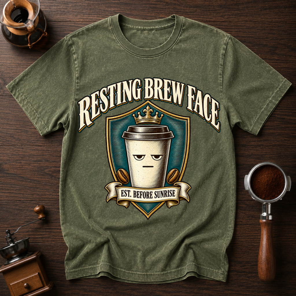 Resting Brew Face Est Before Sunrise Dyed T-shirt