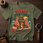 Tinsel Tan Lines & Iced Coffee Dyed T-shirt