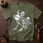Survival Powered by Coffee Dyed T-shirt