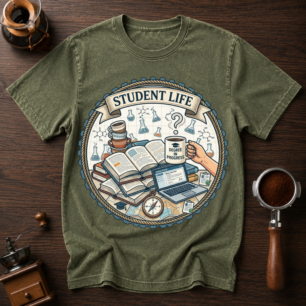 Student Life Dyed T-shirt