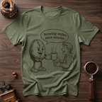 Brewing Smiles Since Sunrise Dyed T-Shirt