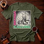 Coffee Calling Shirt, Funny Punk Rock Coffee Tee, Retro Punk Album Parody Shirt, Rock and Roll Coffee Lover Gift, Garment Dyed T-Shirt