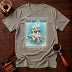Cold Brew As Ice Shirt, Retro 70s Iced Coffee Tee, Funny Cold Brew Shirt, Cool Coffee Mug Lover Gift, Vintage Garment Dyed T-Shirt