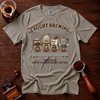 Caught Brewing Shirt, Funny Coffee Mugshot Tee, Police Lineup Shirt, Sarcastic Coffee Lover Gift, Barista Gift, Garment Dyed T-Shirt