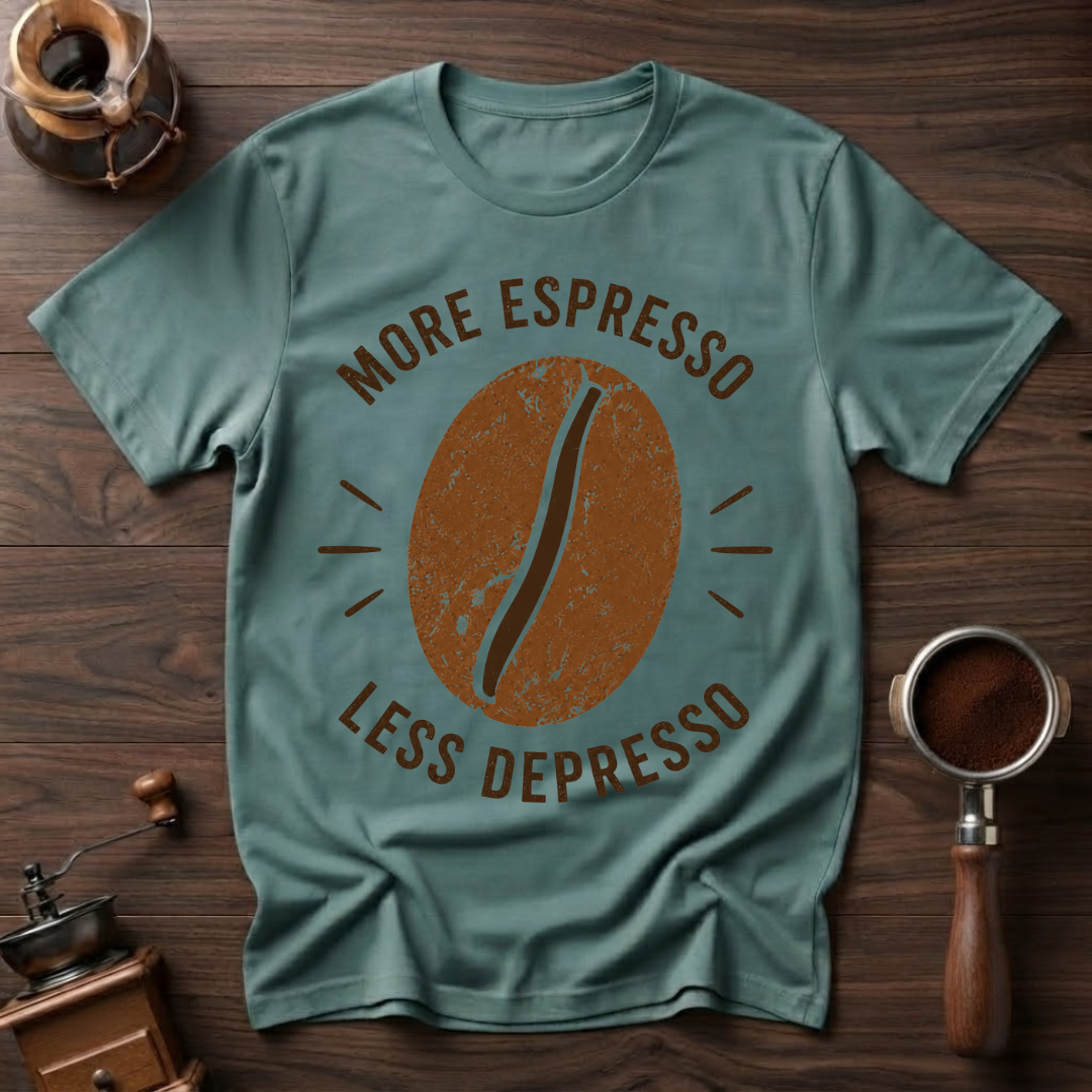 More Espresso Less Depresso Dyed T-Shirt