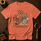 Caffeinating and Parentlng Dyed T-shirt