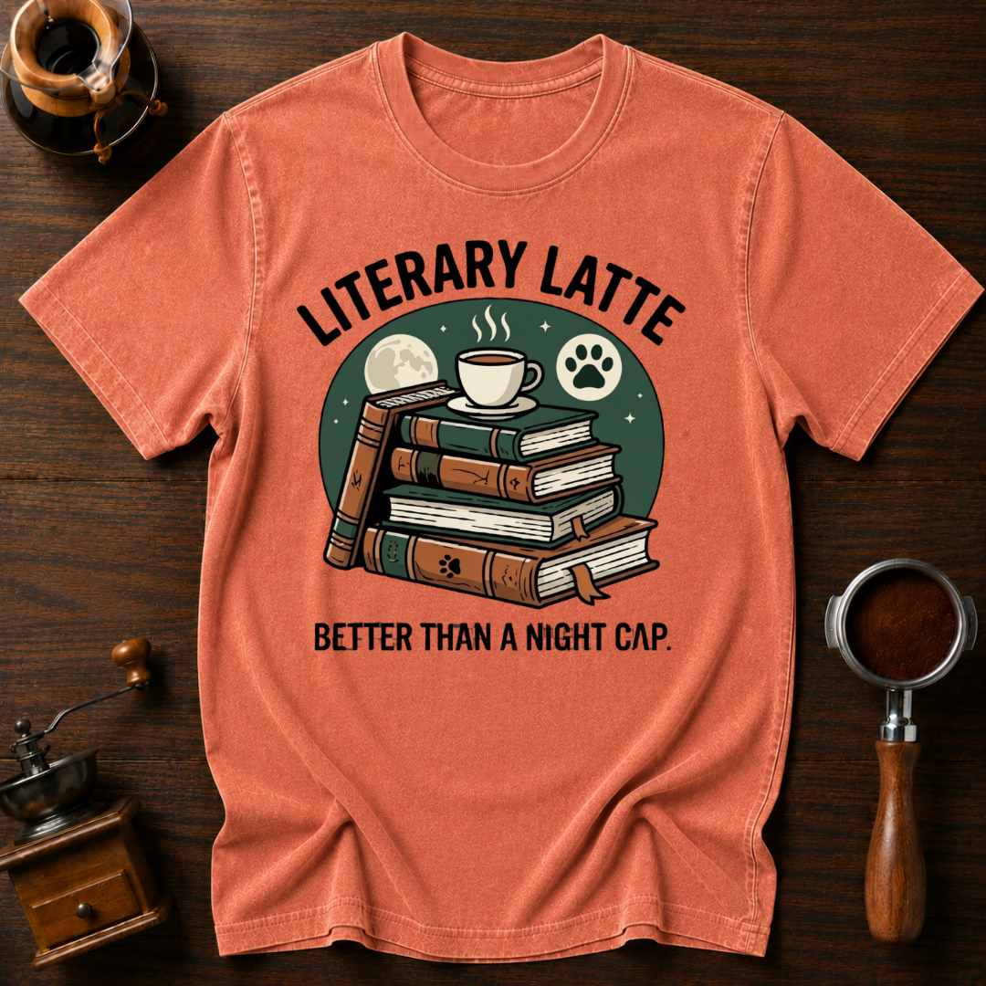 Litterary Latte Dyed T-shirt