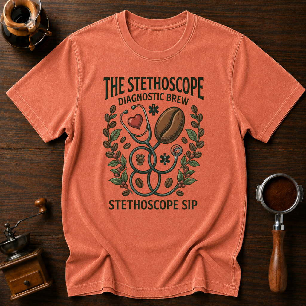 Stethoscope Sip Dyed T-shirt