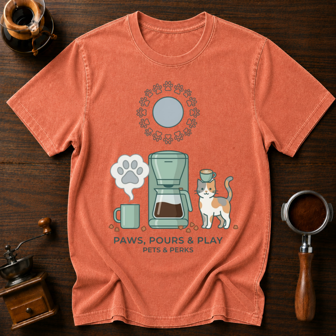 Paws Pours & Play Dyed T-shirt