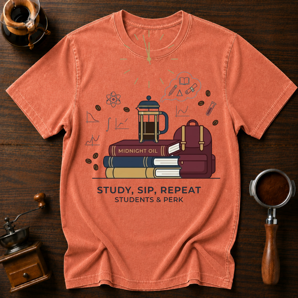 Study Sip Repeat Dyed T-shirt