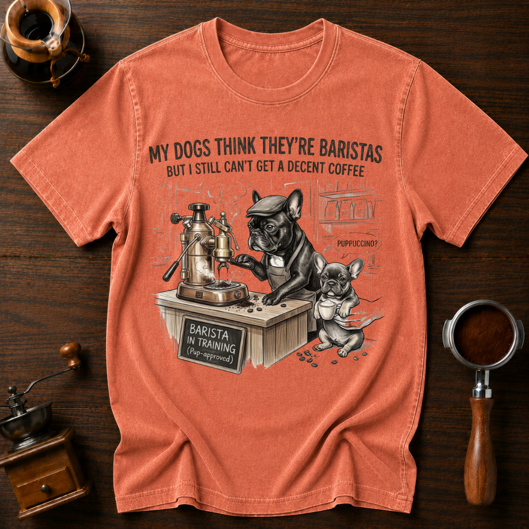 My Dawgs Think They're Baristas Dyed T-shirt