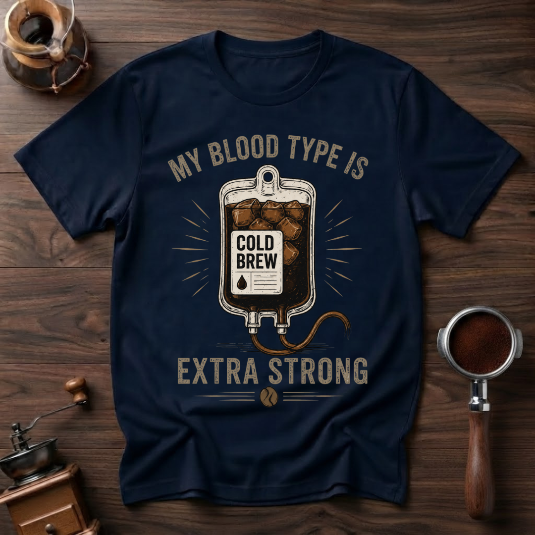 My Blood Type is Cold Brew Dyed T-Shirt