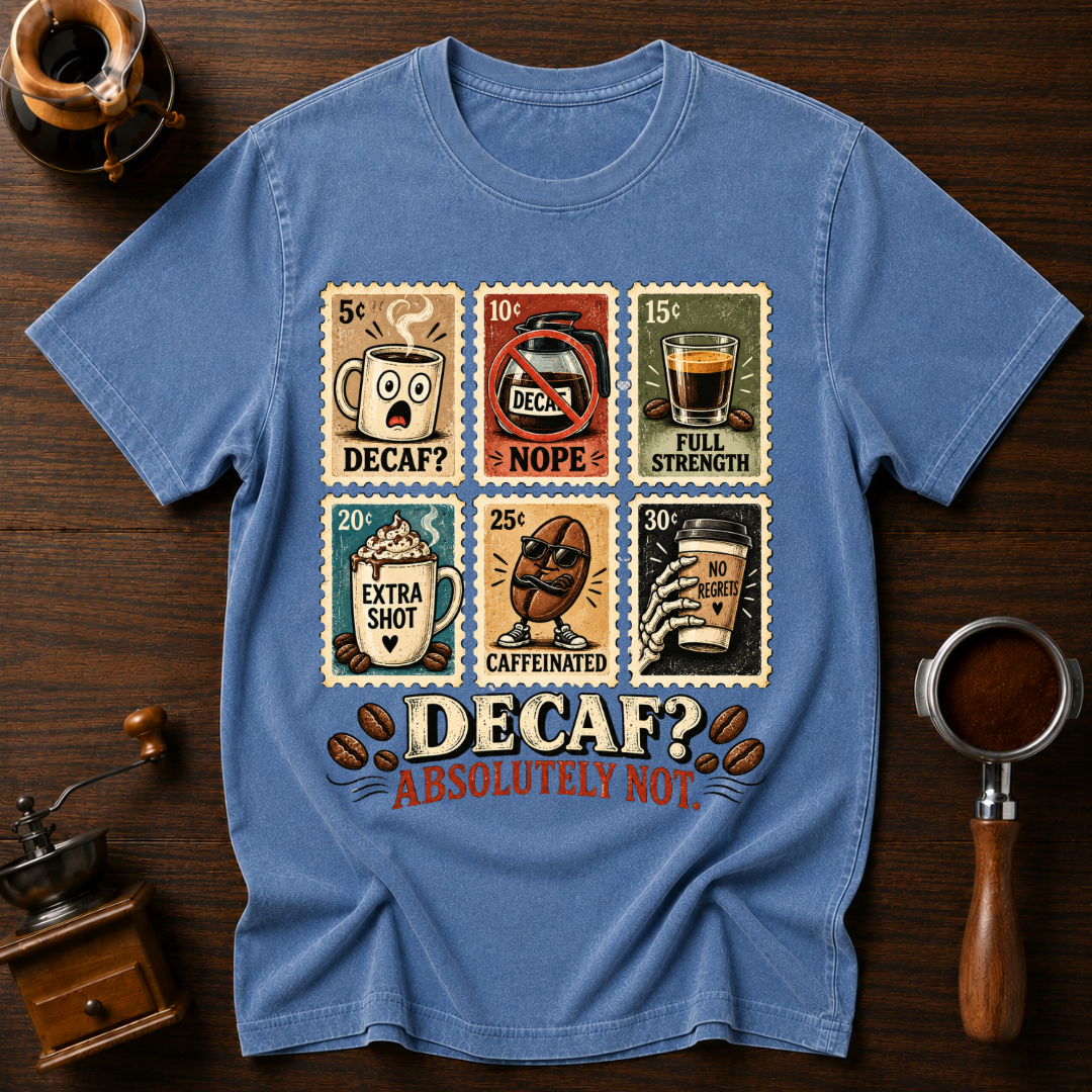 Decaf? Absolutely Not Dyed T-shirt
