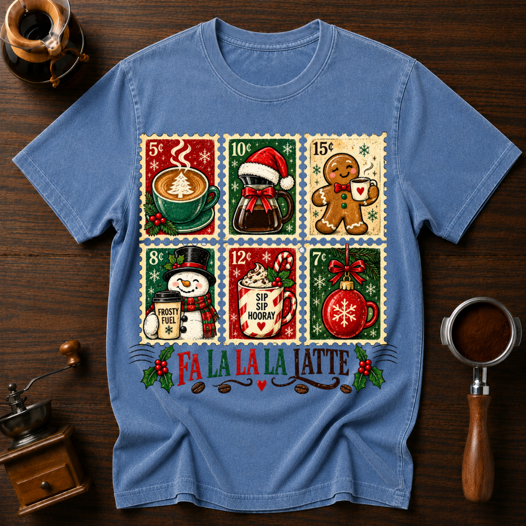 Fa La La La Latte Dyed T-shirt