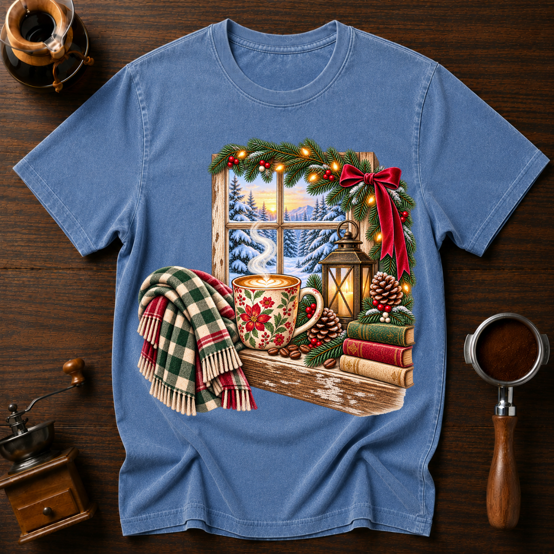Coffee On Christmas Morning Dyed T-shirt