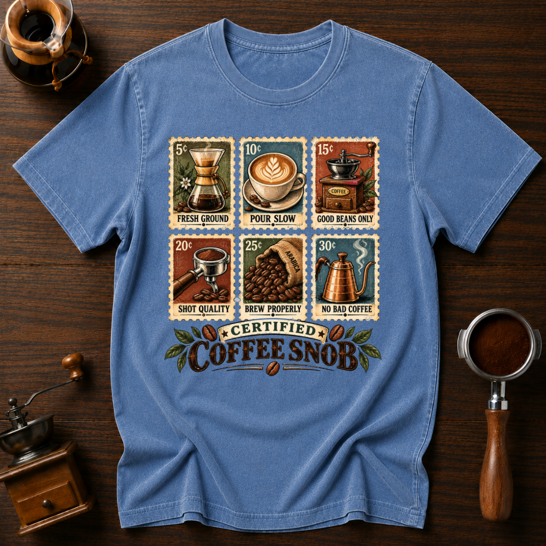 Certified Coffee Snob Dyed T-shirt