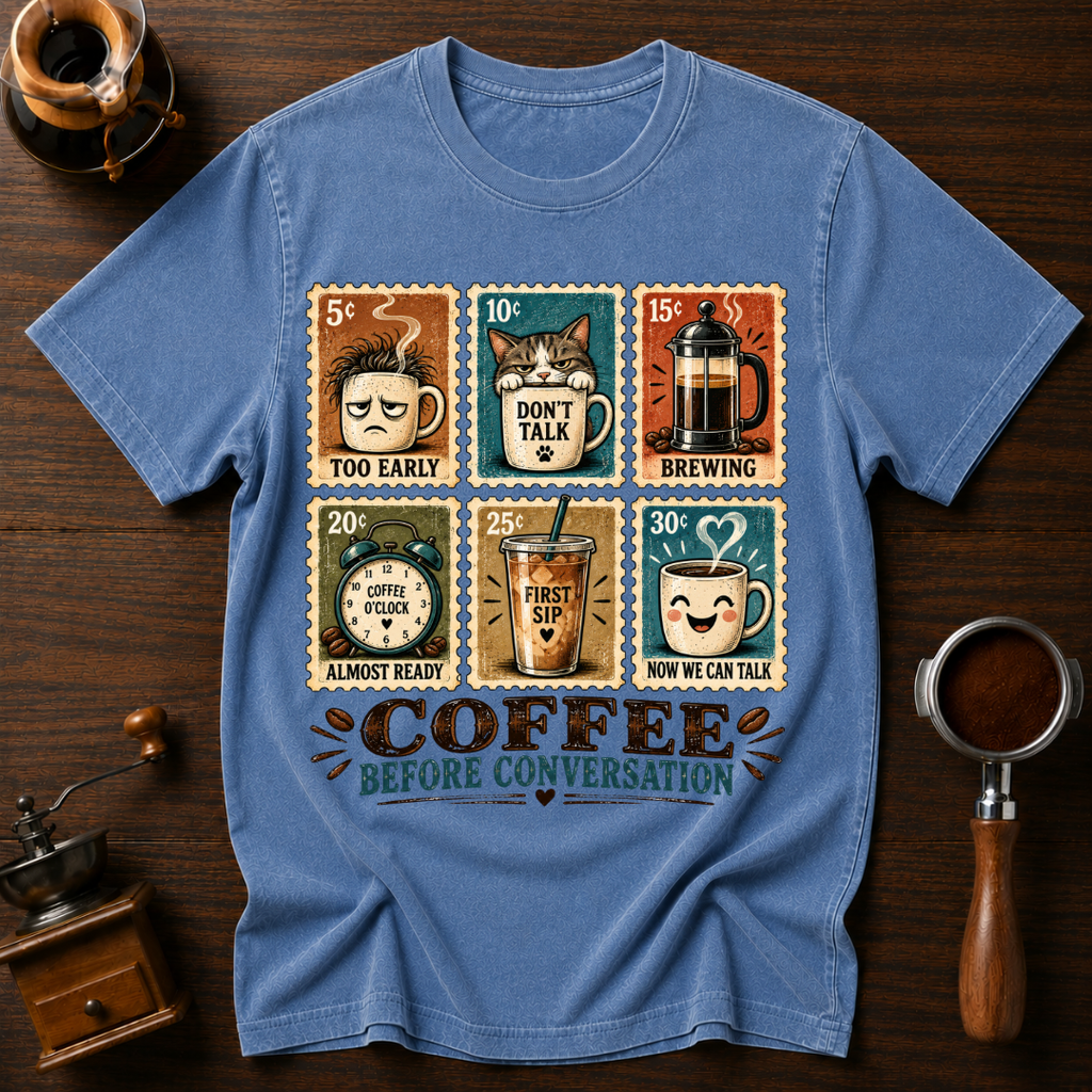 Coffee Before Conversation Dyed T-shirt