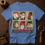 Dear Santa Bring Coffee Dyed T-shirt