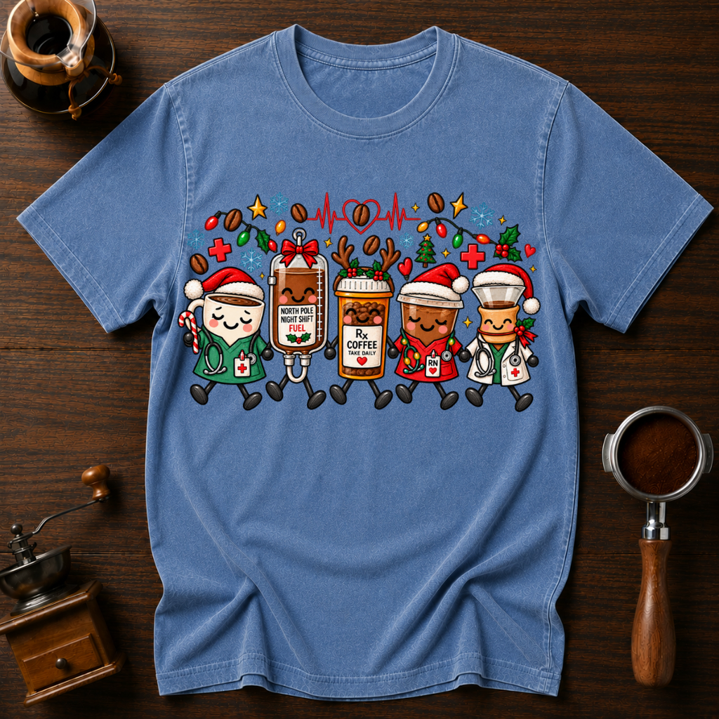Sleighing The Night Shift Dyed T-shirt