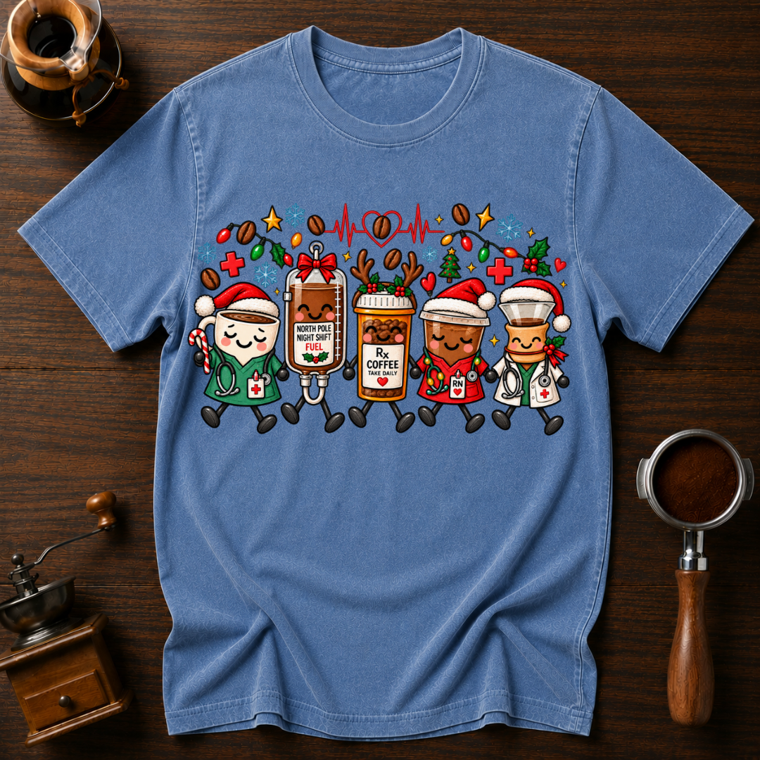 Sleighing The Night Shift Dyed T-shirt