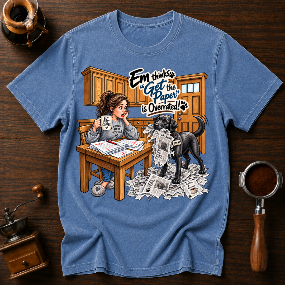 Em Get The Paper Gone Wrong Dyed T-shirt