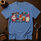 All I Want For Christmas Is Coffee Dyed T-shirt