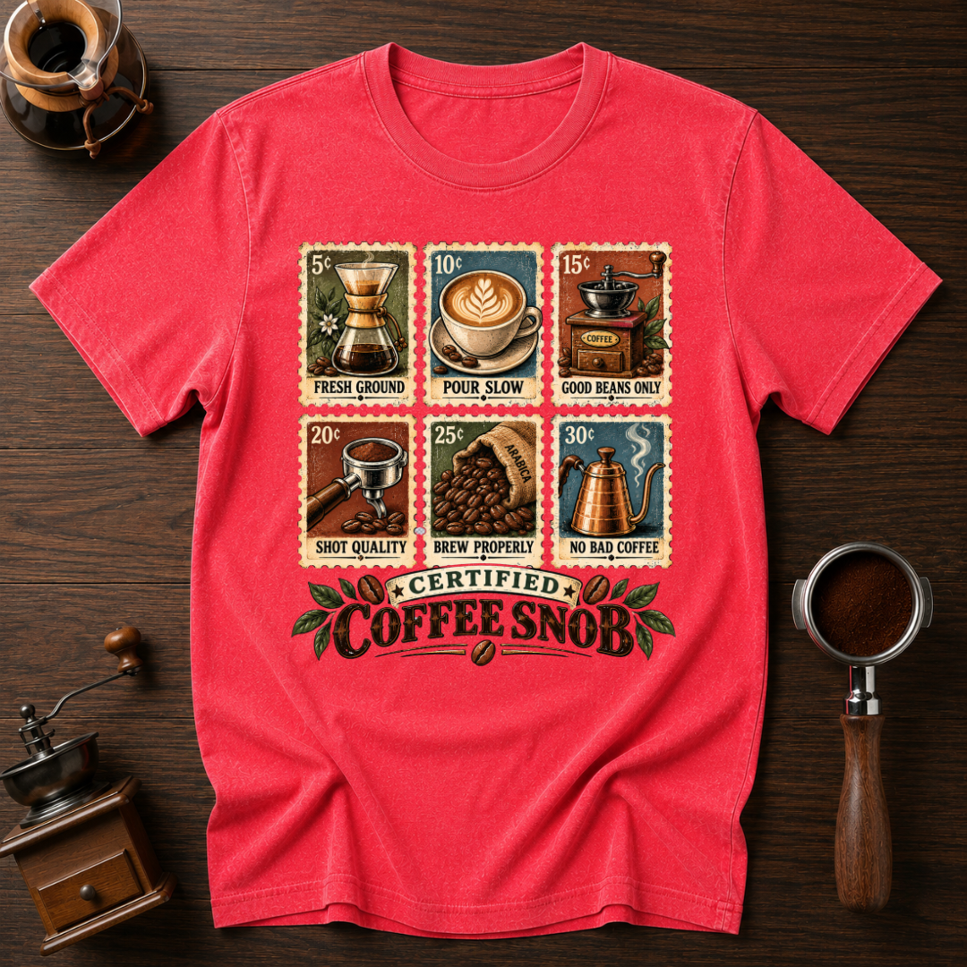 Certified Coffee Snob Dyed T-shirt