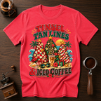 Tinsel Tan Lines & Iced Coffee Dyed T-shirt