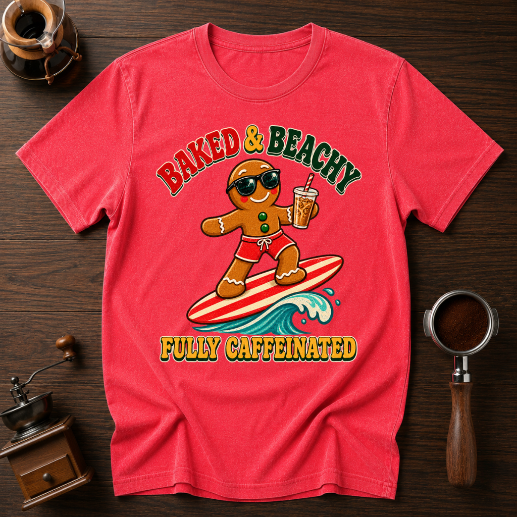 Baked & Beachy Fully Caffeinated Dyed T-shirt