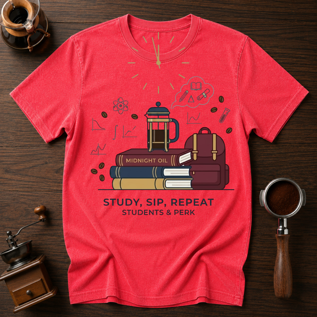 Study Sip Repeat Dyed T-shirt