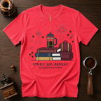 Study Sip Repeat Dyed T-shirt