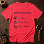 Minimal Survival Checklist Dyed T-shirt