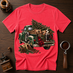 Deck The Tree With Coffee Dyed T-shirt