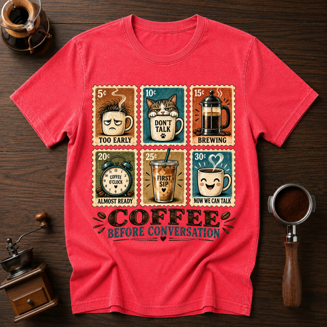 Coffee Before Conversation Dyed T-shirt