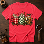 Christmas Mugs Delight Dyed T-shirt