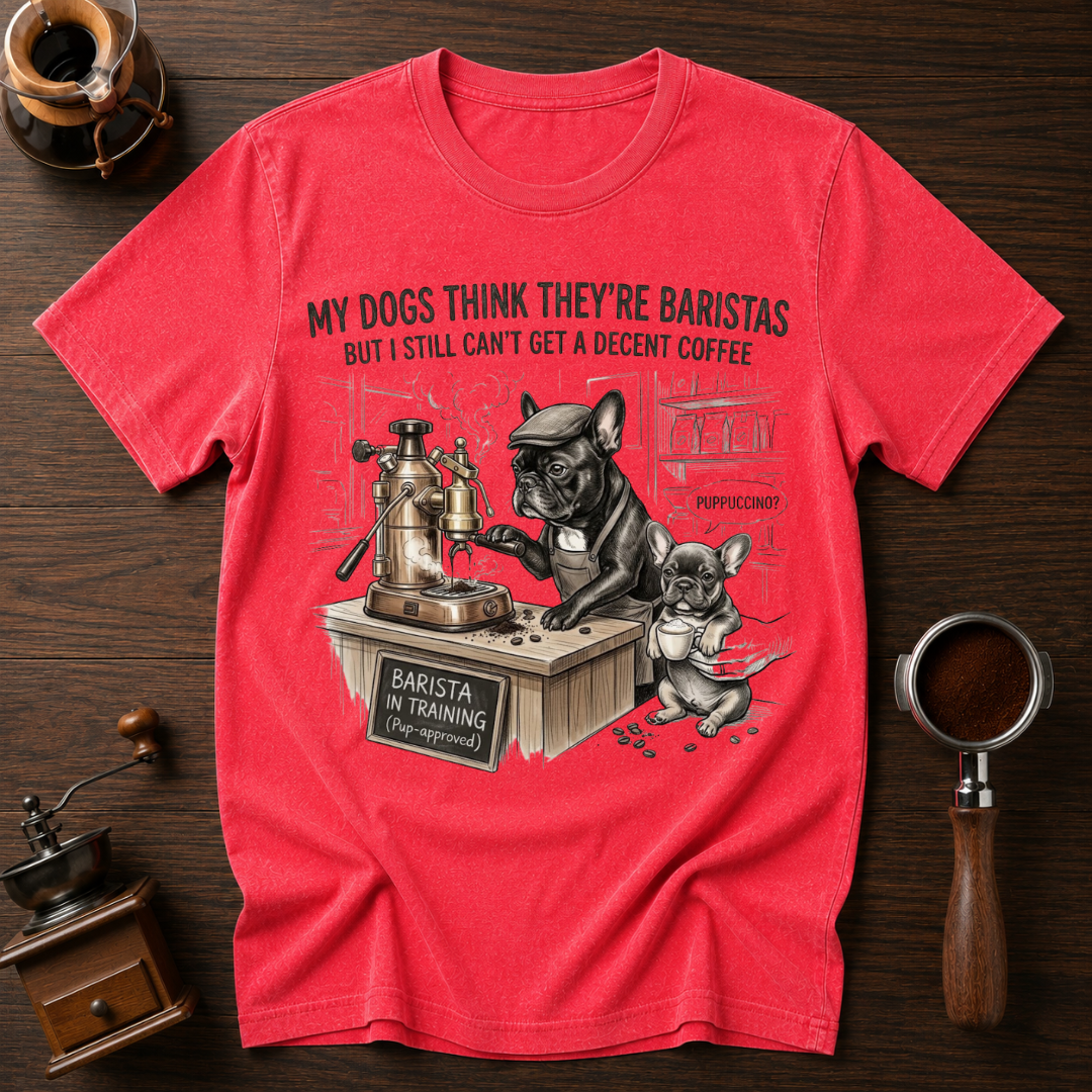 My Dawgs Think They're Baristas Dyed T-shirt