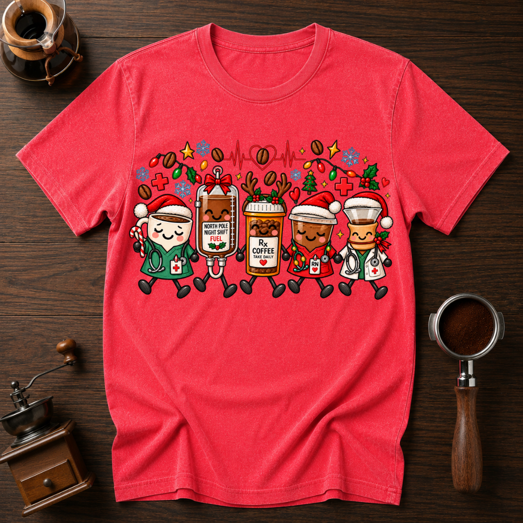 Sleighing The Night Shift Dyed T-shirt
