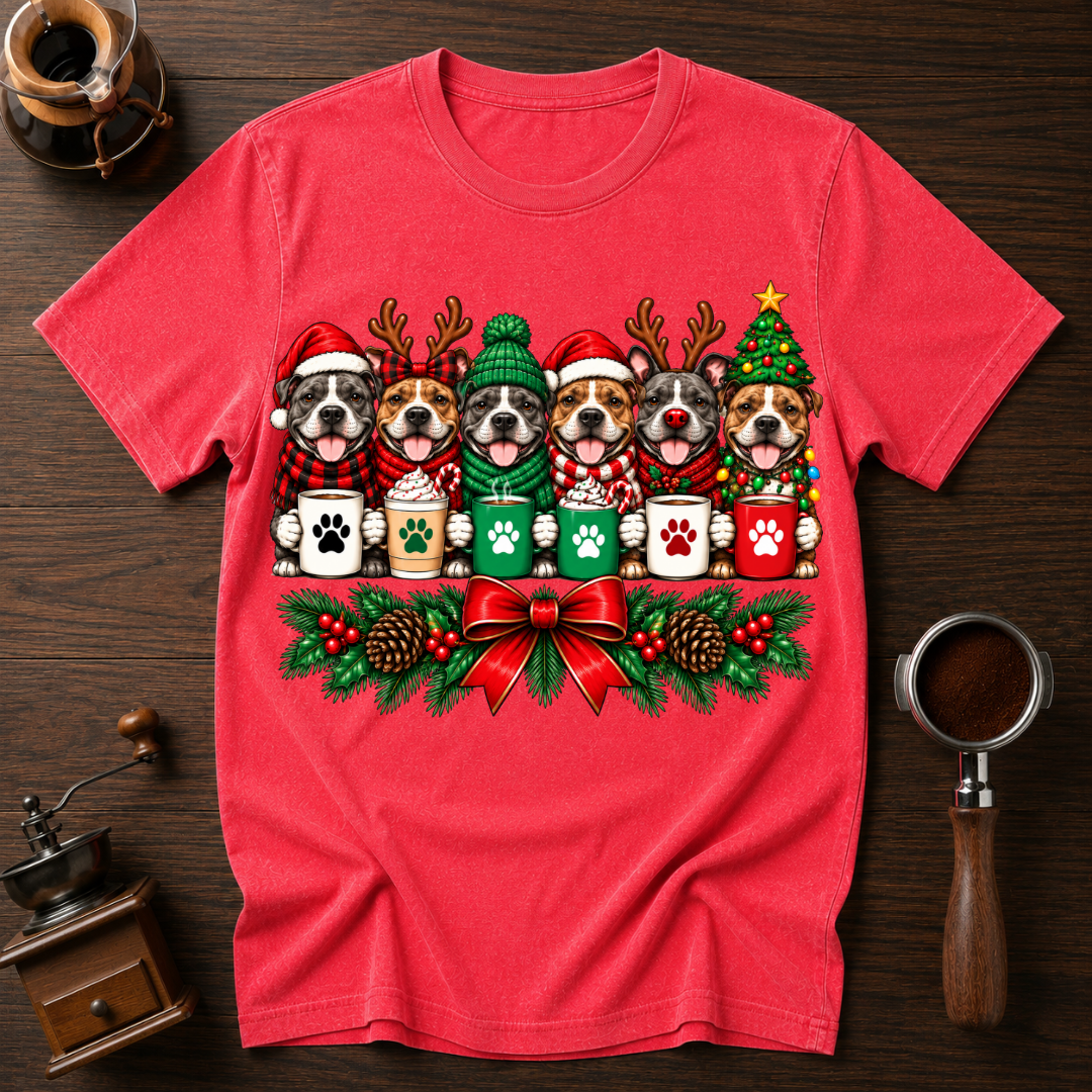 Christmas Pitties Dyed T-shirt