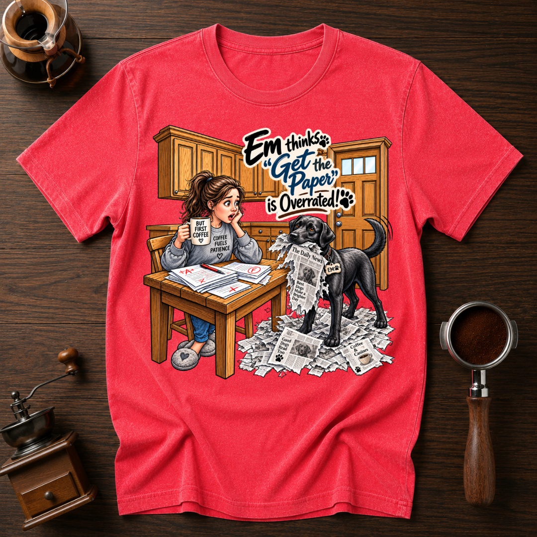 Em Get The Paper Gone Wrong Dyed T-shirt
