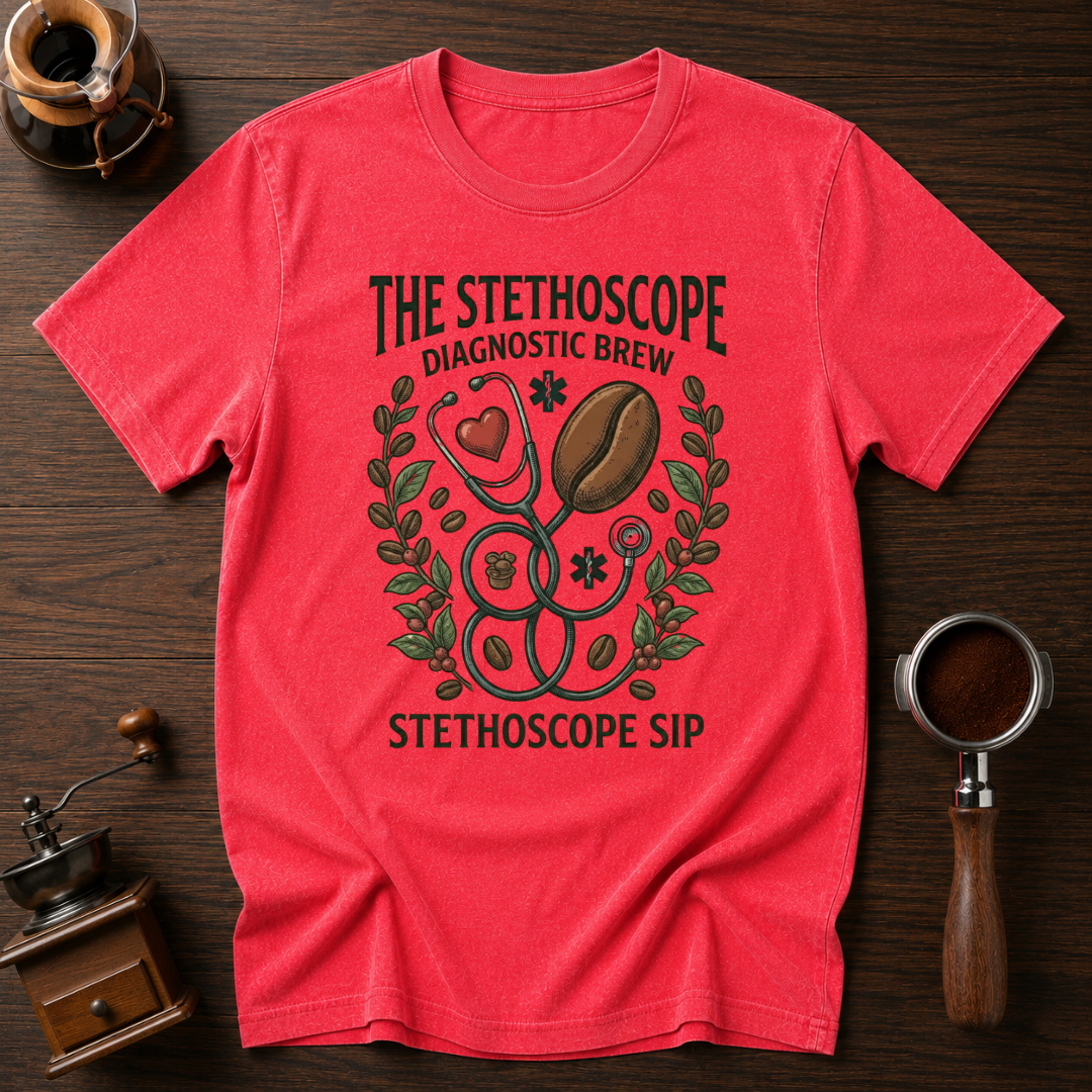 Stethoscope Sip Dyed T-shirt