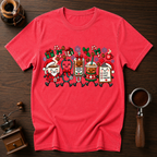 All I Want For Christmas Is Coffee Dyed T-shirt