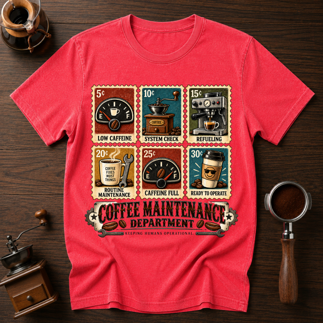 Coffee Through The Ages Dyed T-shirt