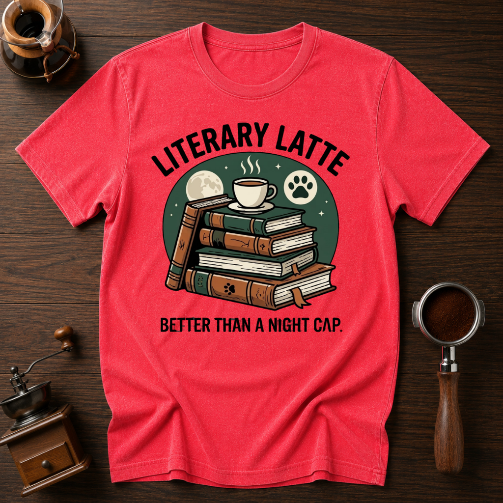 Litterary Latte Dyed T-shirt