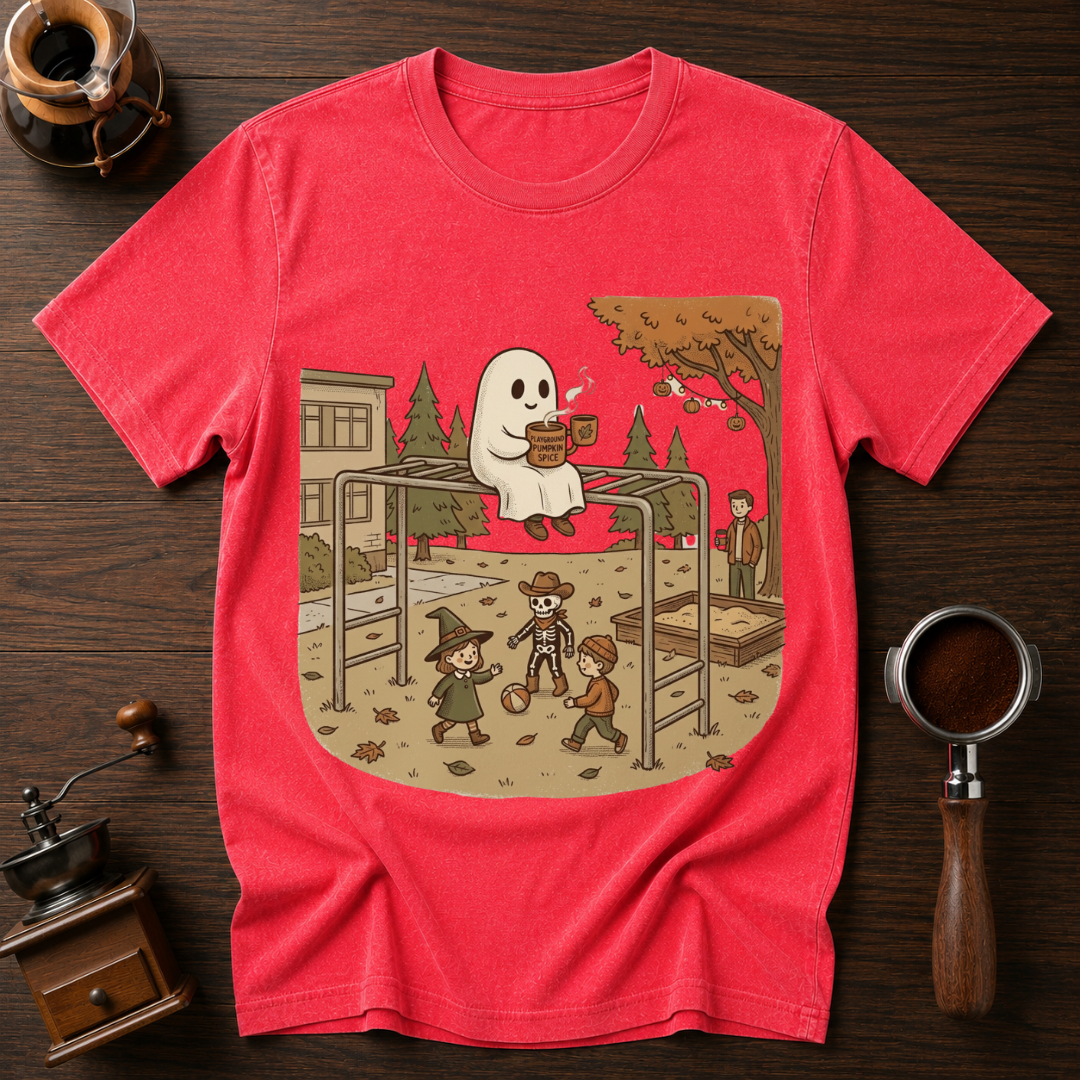 Pumpkin Spice Playground Dyed T-shirt