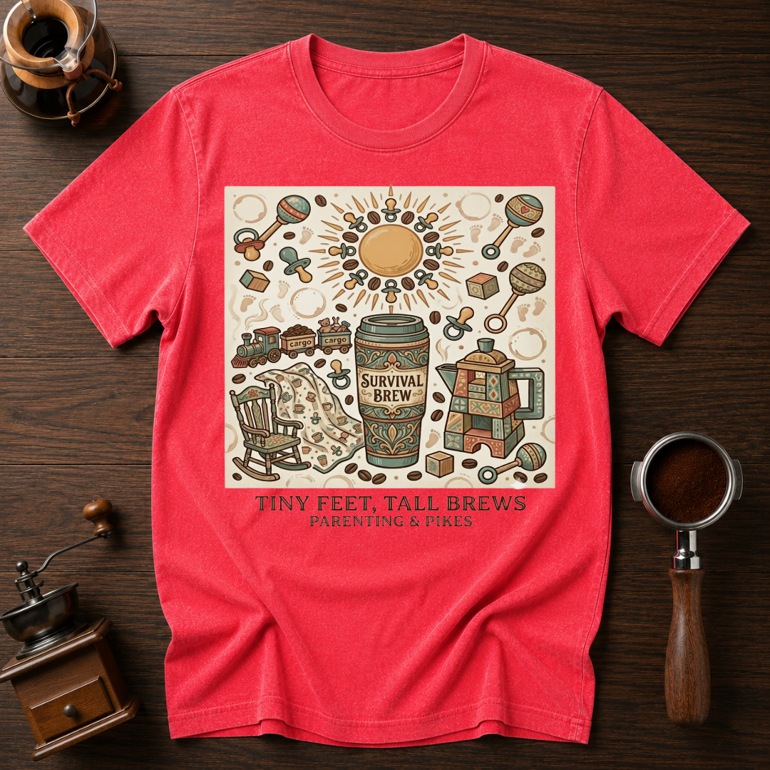 Tiny Feet Tall Brews Dyed T-shirt